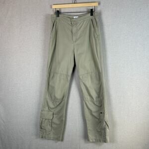 Y2K Vintage Calvin Klein Womens Cargo Khakis Pants Size 7 Loose Skater Grunge